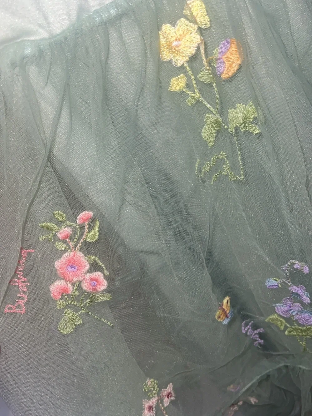 Arshiner Girls Size 8 Embroidered Tulle Fairy Princess Dress